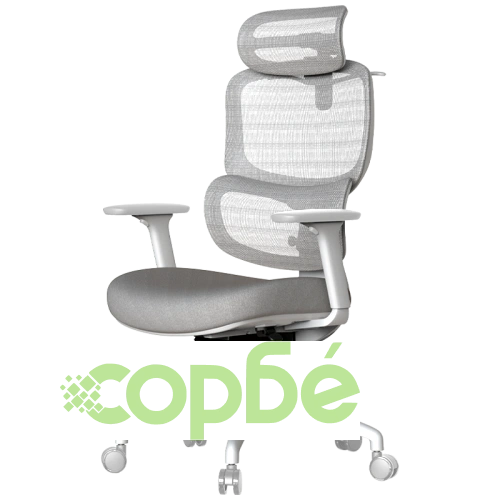 Ергономичен работен стол ZARDAB в сив цвят ➤ топ цена ➤ sorbe.bg