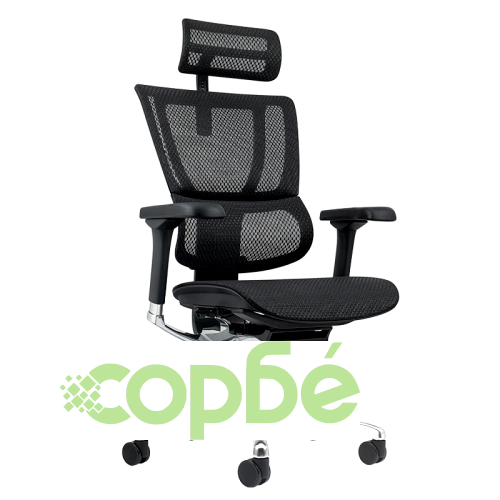 Ергономичен офис стол ERGOHUMAN ELITE 2 - Черна рамка - Черен ➤ топ цена ➤ sorbe.bg