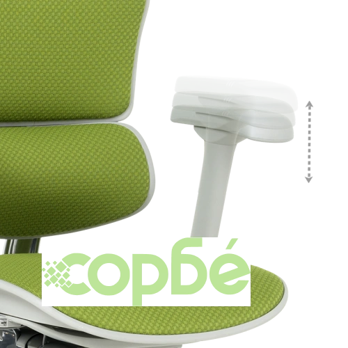 Ергономичен Стол ERGOHUMAN ELITE 2 - Зелен, Сива Рамка ➤ топ цена ➤ sorbe.bg