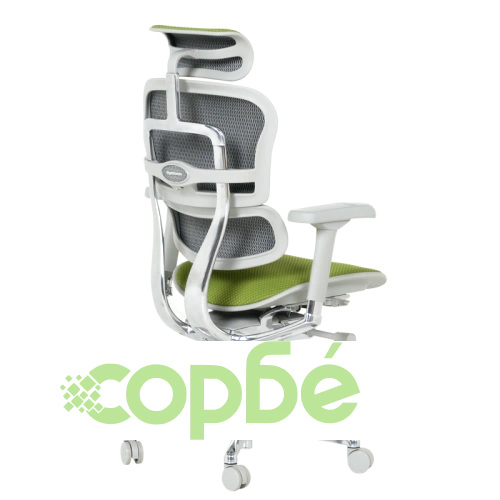 Ергономичен Стол ERGOHUMAN ELITE 2 - Зелен, Сива Рамка ➤ топ цена ➤ sorbe.bg