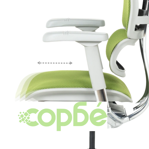 Ергономичен Стол ERGOHUMAN ELITE 2 - Зелен, Сива Рамка ➤ топ цена ➤ sorbe.bg