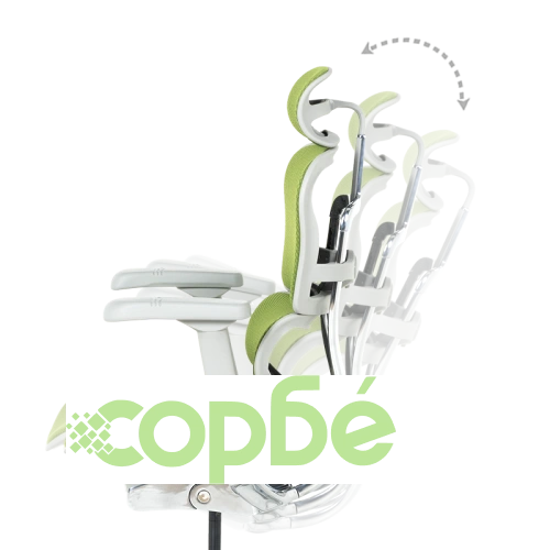 Ергономичен Стол ERGOHUMAN ELITE 2 - Зелен, Сива Рамка ➤ топ цена ➤ sorbe.bg