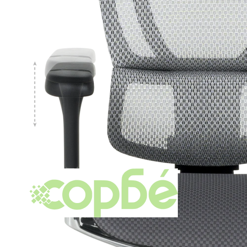 Ергономичен офис стол ERGOHUMAN IOO ELITE 2 - черен и сив ➤ топ цена ➤ sorbe.bg