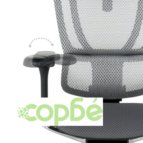 Ергономичен офис стол ERGOHUMAN IOO ELITE 2 - черен и сив ➤ топ цена ➤ sorbe.bg