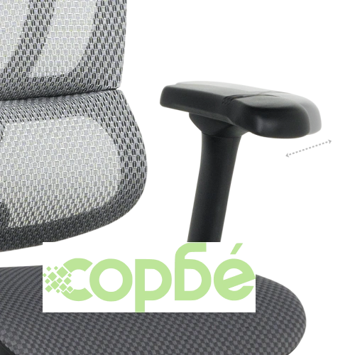 Ергономичен офис стол ERGOHUMAN IOO ELITE 2 - черен и сив ➤ топ цена ➤ sorbe.bg