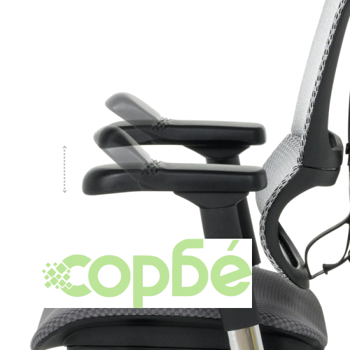 Ергономичен офис стол ERGOHUMAN IOO ELITE 2 - черен и сив ➤ топ цена ➤ sorbe.bg