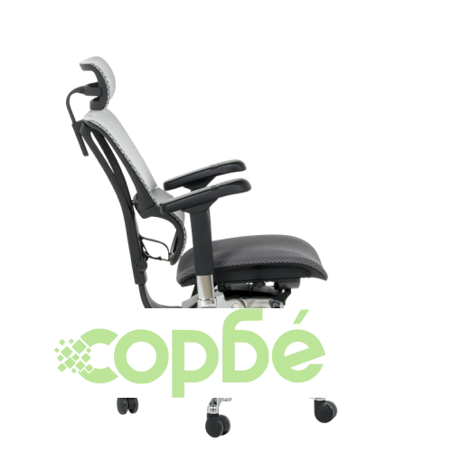 Ергономичен офис стол ERGOHUMAN IOO ELITE 2 - черен и сив ➤ топ цена ➤ sorbe.bg