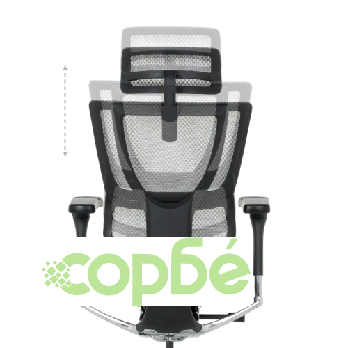 Ергономичен офис стол ERGOHUMAN IOO ELITE 2 - черен и сив ➤ топ цена ➤ sorbe.bg