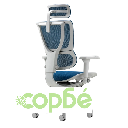 Ергономичен офис стол Comfortino ULTRA - синя сива рамка ➤ топ цена ➤ sorbe.bg