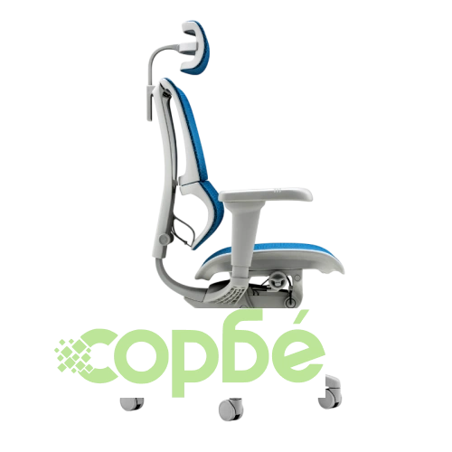 Ергономичен офис стол Comfortino ULTRA - синя сива рамка ➤ топ цена ➤ sorbe.bg