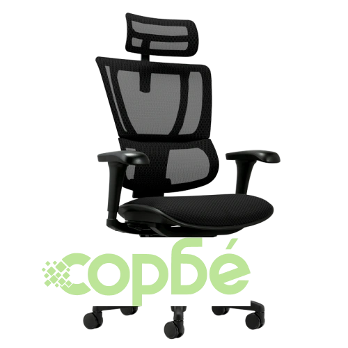 Ергономичен офис стол ERGOHUMAN IOO BUDGET 2 - черна версия ➤ топ цена ➤ sorbe.bg