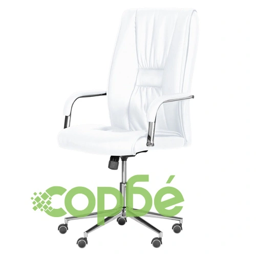 Президентски офис стол Comfortino 6500-1 - бял ➤ топ цена ➤ sorbe.bg