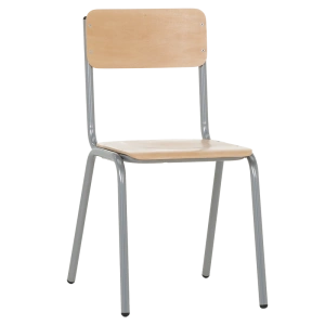 Посетителски Стол TASK H - Буково Дърво с Метална Конструкция