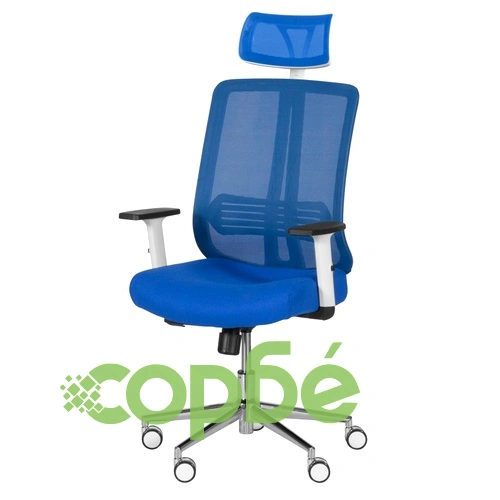 Президентски офис стол LORENA LUX - тъмносин ➤ топ цена ➤ sorbe.bg