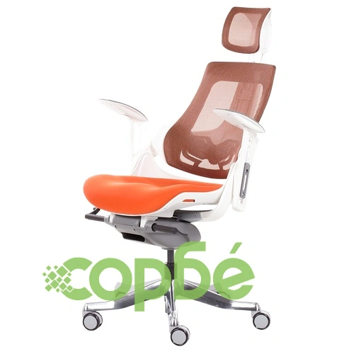 Ергономичен стол AMBRA - оранжев ➤ топ цена ➤ sorbe.bg