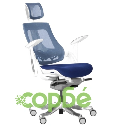 Ергономичен стол AMBRA - тъмносин ➤ топ цена ➤ sorbe.bg