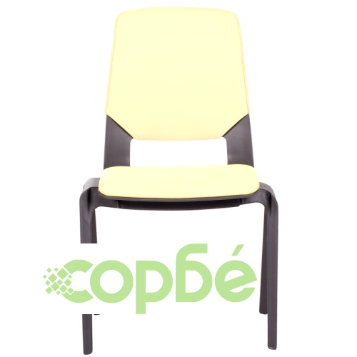 Светло жълт посетителски стол LIMBER ➤ топ цена ➤ sorbe.bg