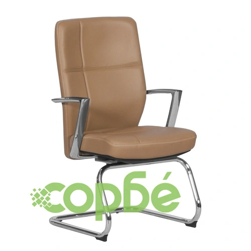 Посетителски стол SIENA - тъмно бежов LUX ➤ топ цена ➤ sorbe.bg