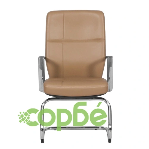 Посетителски стол SIENA - тъмно бежов LUX ➤ топ цена ➤ sorbe.bg