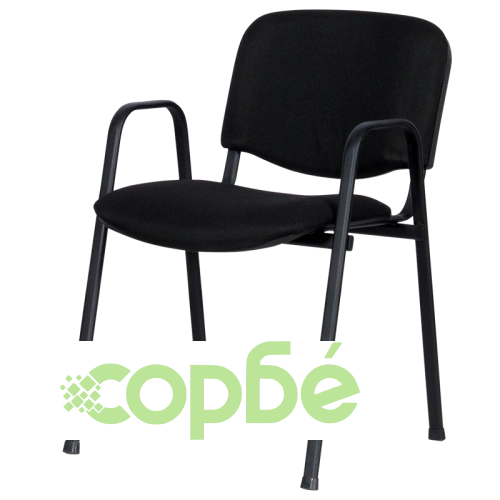 Черен Посетителски Стол Comfortino 1137 LUX - Луксоз и Комфорт ➤ топ цена ➤ sorbe.bg