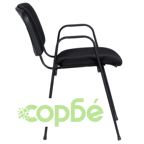 Черен Посетителски Стол Comfortino 1137 LUX - Луксоз и Комфорт ➤ топ цена ➤ sorbe.bg