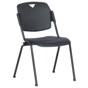 Елегантен Посетителски Стол ROLF в Черно