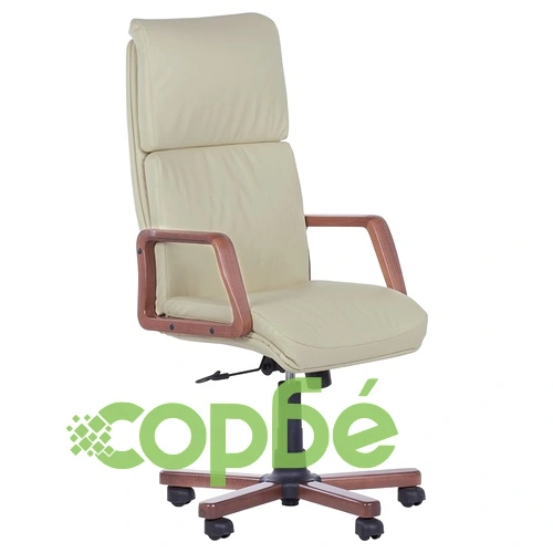 Президентски офис стол Texas - крем LUX ➤ топ цена ➤ sorbe.bg