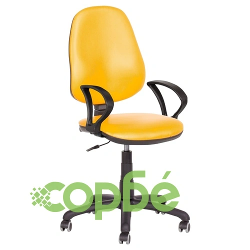 Офис стол Polo (с подлакътници) - жълт ➤ топ цена ➤ sorbe.bg