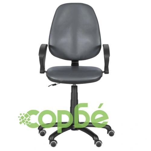 Офис стол Polo (с подлакътници) - тъмносив ➤ топ цена ➤ sorbe.bg