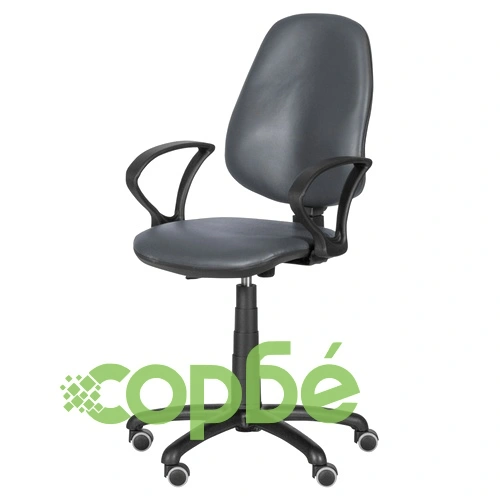 Офис стол Polo (с подлакътници) - тъмносив ➤ топ цена ➤ sorbe.bg