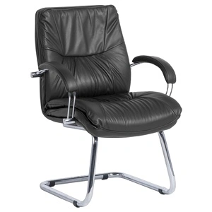 Посетителски стол PARMA - черен LUX