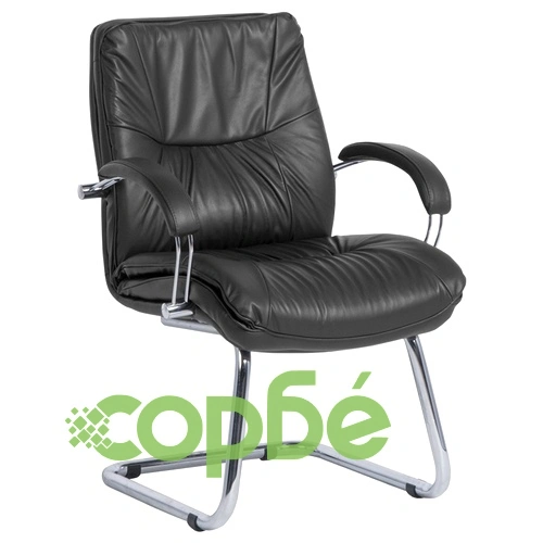 Посетителски стол PARMA - черен LUX ➤ топ цена ➤ sorbe.bg