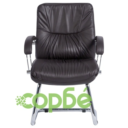 Посетителски стол PARMA - тъмно кафяв LUX ➤ топ цена ➤ sorbe.bg