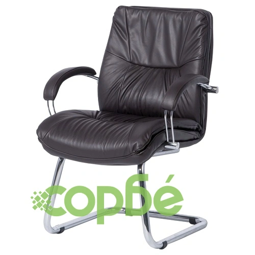 Посетителски стол PARMA - тъмно кафяв LUX ➤ топ цена ➤ sorbe.bg