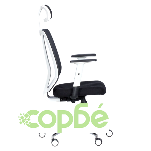 Черен офис стол с дизайн LORA ➤ топ цена ➤ sorbe.bg