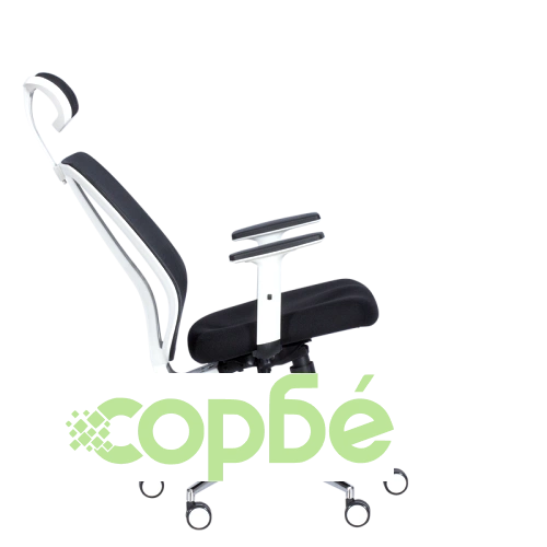 Черен офис стол с дизайн LORA ➤ топ цена ➤ sorbe.bg