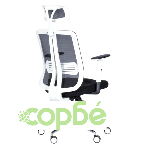 Черен офис стол с дизайн LORA ➤ топ цена ➤ sorbe.bg