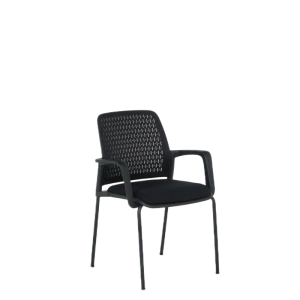 Черен Посетителски Стол Comfortino 1138