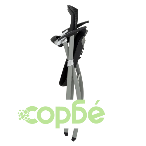 Черен Посетителски Стол Comfortino 1703 с Дишаща Облегалка ➤ топ цена ➤ sorbe.bg