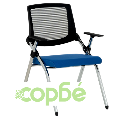 Комфортен посетителски стол Comfortino 1704 в синьо ➤ топ цена ➤ sorbe.bg