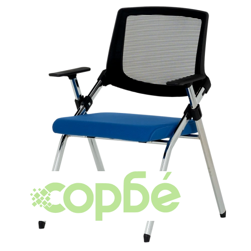 Комфортен посетителски стол Comfortino 1704 в синьо ➤ топ цена ➤ sorbe.bg