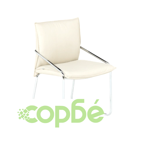 Елегантен посетителски стол Comfortino 1144 в слонова кост ➤ топ цена ➤ sorbe.bg