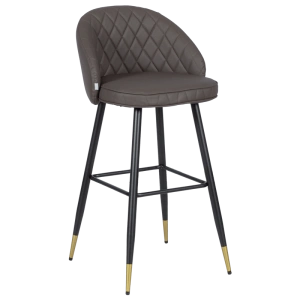 Кафяв Бар Стол 3089 с Еко Кожа