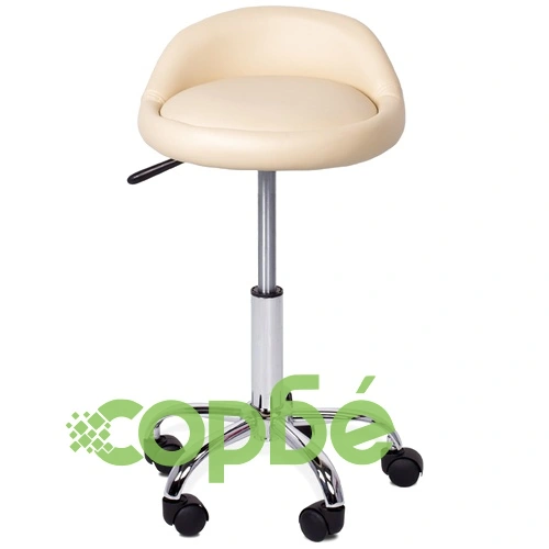 Табуретка с колелца Comfortino 3067 - крем ➤ топ цена ➤ sorbe.bg