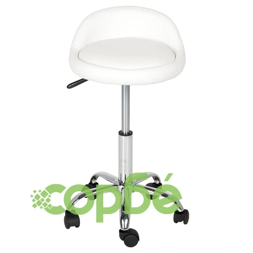 Табуретка с колелца Comfortino 3067 - бял ➤ топ цена ➤ sorbe.bg