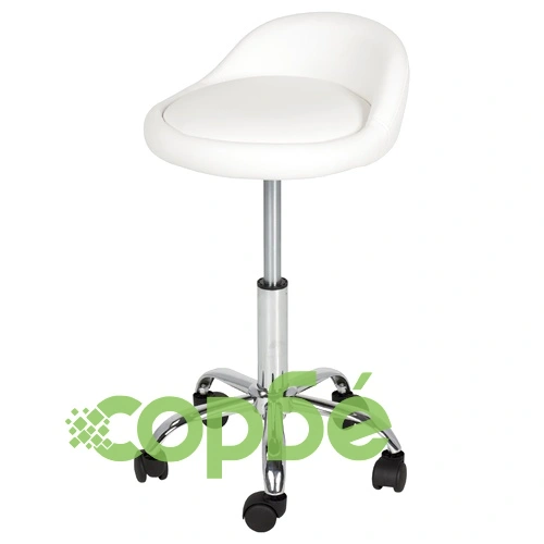 Табуретка с колелца Comfortino 3067 - бял ➤ топ цена ➤ sorbe.bg