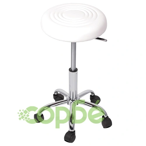 Табуретка с колелца Comfortino 3075 - бял ➤ топ цена ➤ sorbe.bg