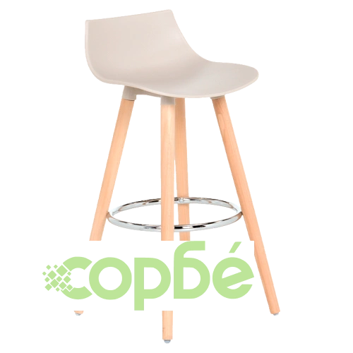 Стилен бар стол HISPALIS в крем цвят ➤ топ цена ➤ sorbe.bg