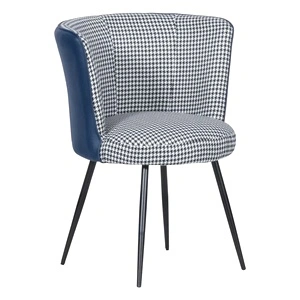 Трапезен стол Comfortino 528 - бял-син