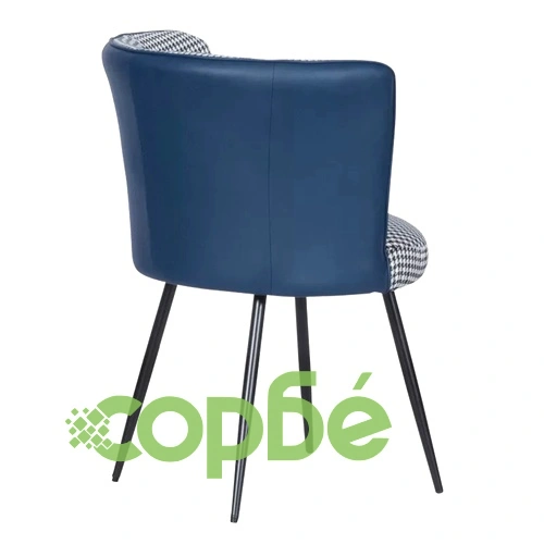 Трапезен стол Comfortino 528 - бял-син ➤ топ цена ➤ sorbe.bg